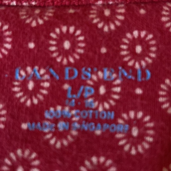 Lands’ End Cotton Knit Long-Sleeve T-Shirt - Picture 4 of 5